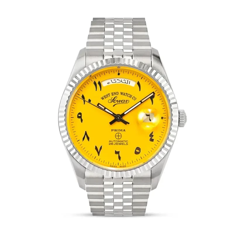 West End 'The Classic XL' Automatic Yellow Dial Men's Watch | 6868.10.3378